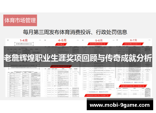 老詹辉煌职业生涯奖项回顾与传奇成就分析